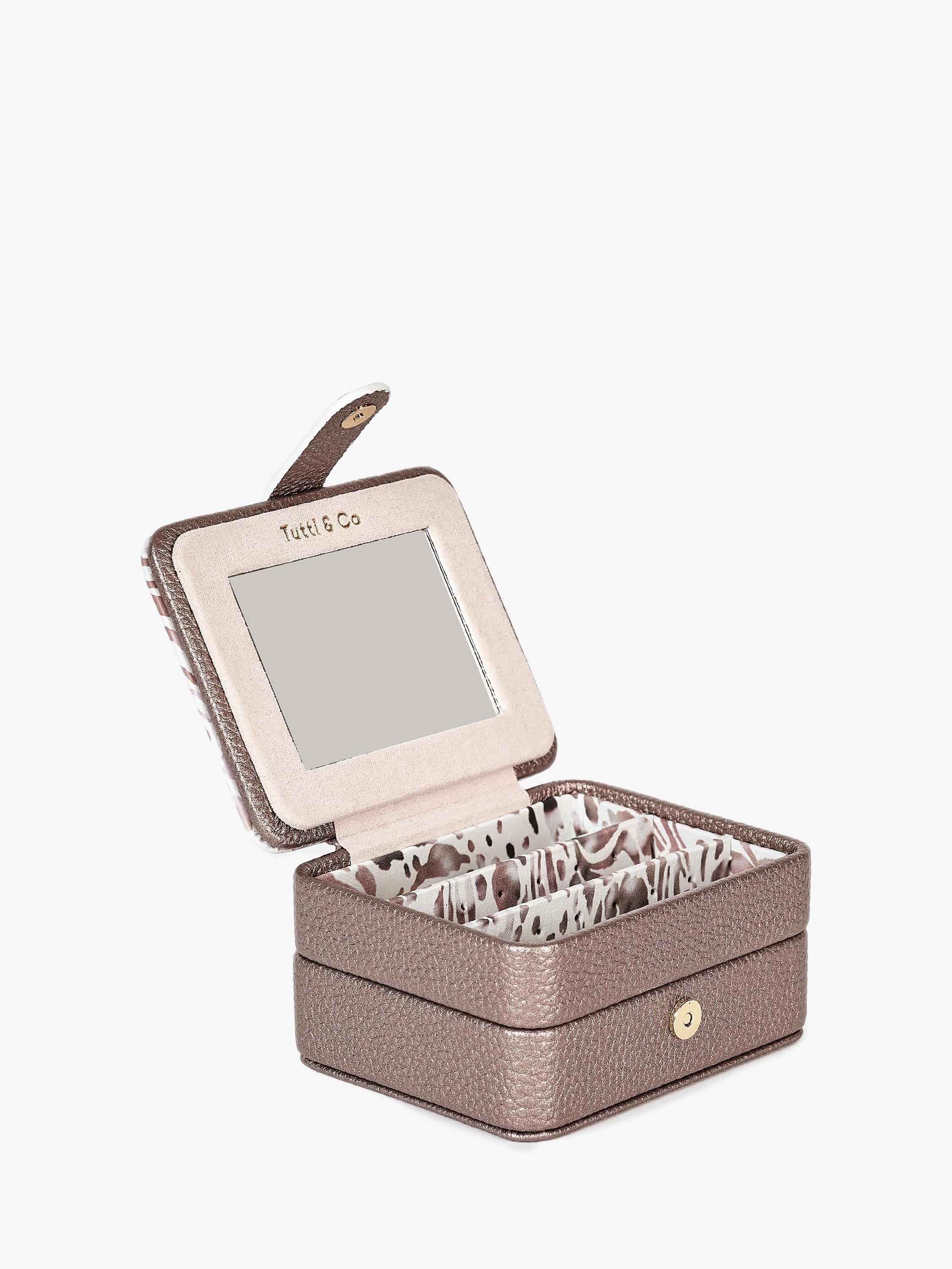 Tutti & Co Faux Leather Jewellery Box, Brown/Animal