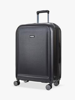 Rock Austin 8-Wheel 79cm Expandable Large Suitcase, Black