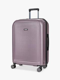 Rock Austin 8-Wheel 70cm Expandable Medium Suitcase, Purple