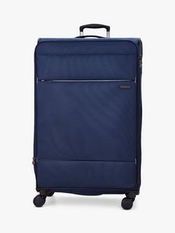 Rock Deluxe Lite 8-Wheel 83cm Expandable Large Suitcase - view 2, Navy