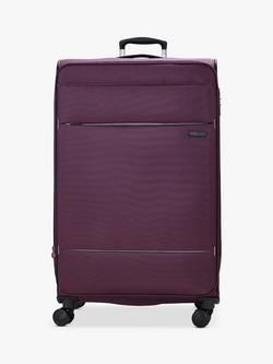 Rock Deluxe Lite 8-Wheel 83cm Expandable Large Suitcase - view 2, Purple