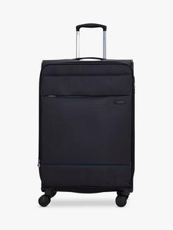 Rock Deluxe Lite 8-Wheel 72cm Expandable Medium Suitcase - view 2, Black
