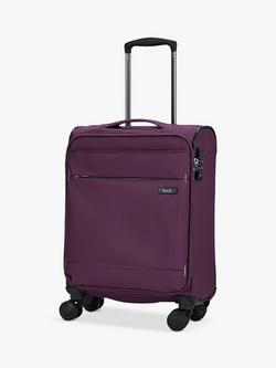 Rock Deluxe Lite 8-Wheel 55cm Cabin Case, Purple