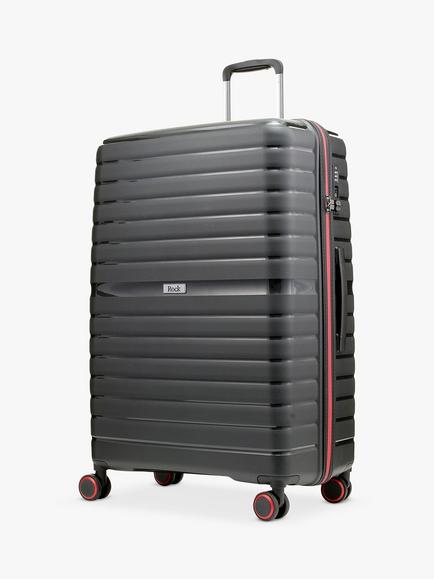 Rock Hydra Lite 8-Wheel Hard Shell Suitcase, Set of 3 - view 2, Black