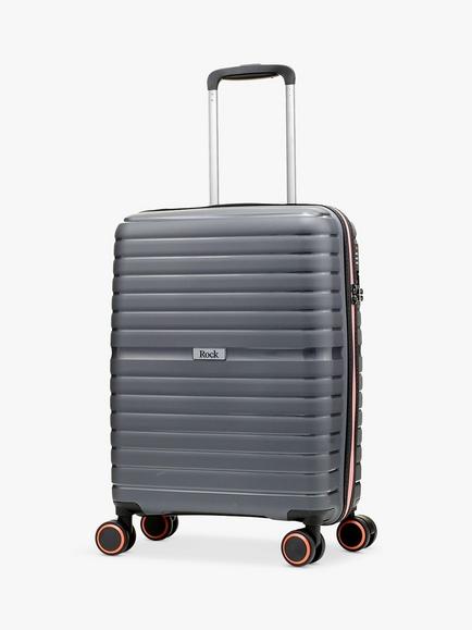 Rock Hydra Lite 8-Wheel 55cm Cabin Case, Charcoal