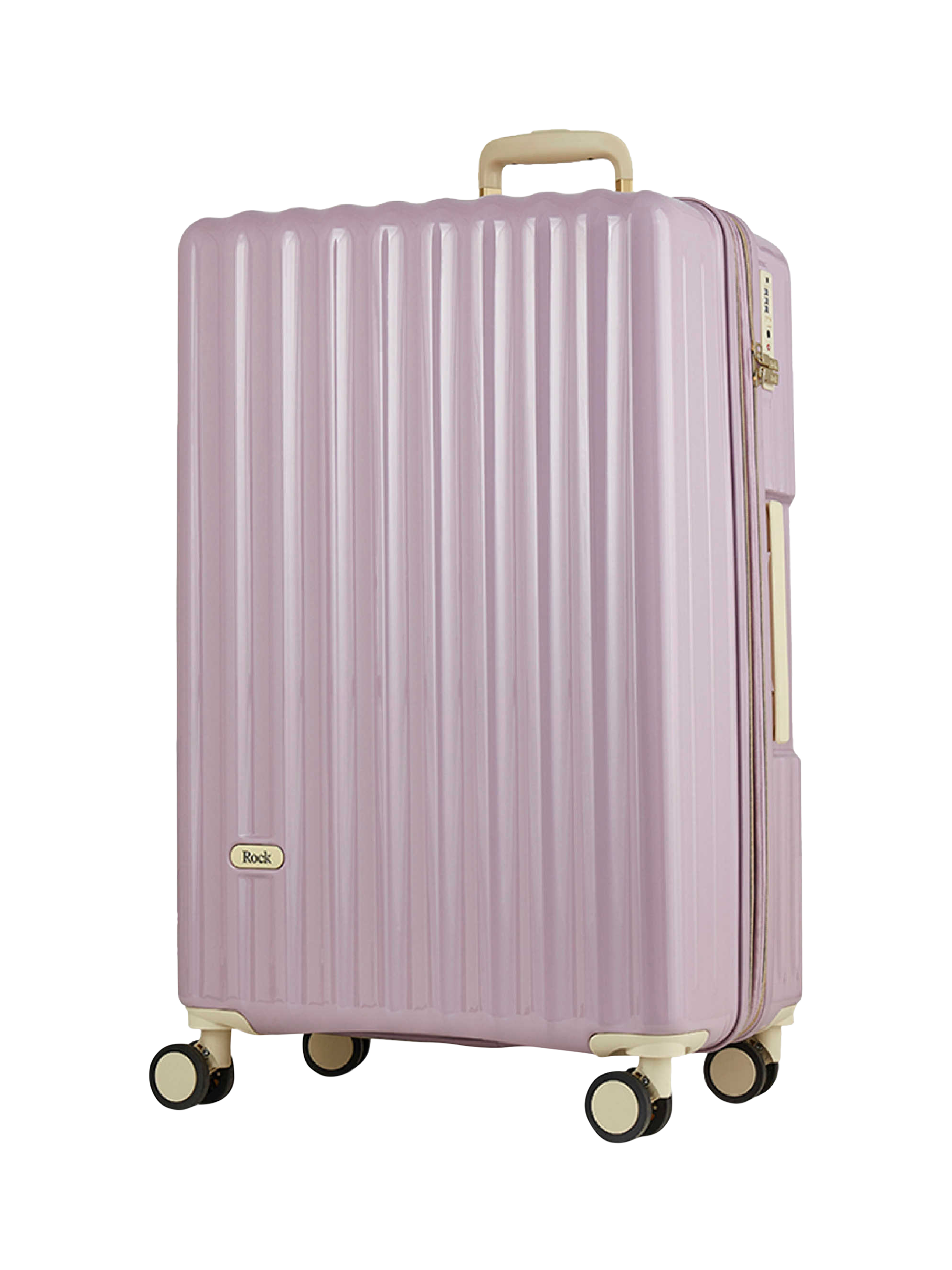 Rock Mayfair 8-Wheel 65cm Medium Suitcase, Purple