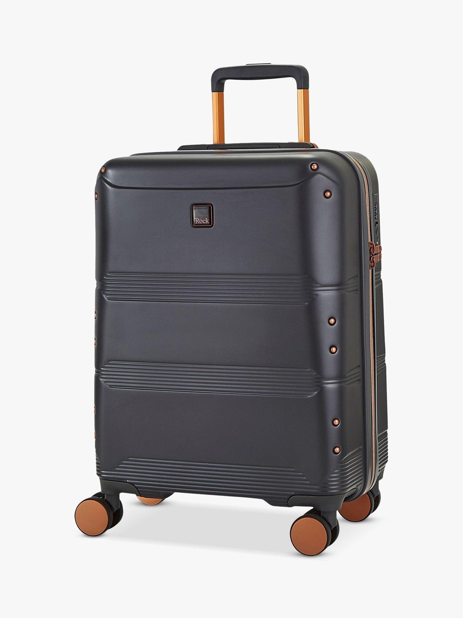 Rock Mayfair 8-Wheel 54cm Cabin Case, Charcoal