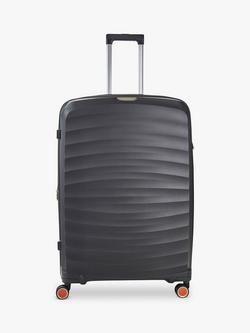 Rock Sunwave 8-Wheel 79cm Expandable Large Suitcase - view 2, Charcoal