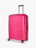 Rock Sunwave 8-Wheel 79cm Expandable Large Suitcase, Pink