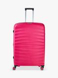 Rock Sunwave 8-Wheel 79cm Expandable Large Suitcase, Pink