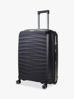 Rock Sunwave 8-Wheel 66cm Expandable Medium Suitcase, Black