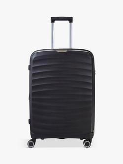 Rock Sunwave 8-Wheel 66cm Expandable Medium Suitcase - view 2, Black