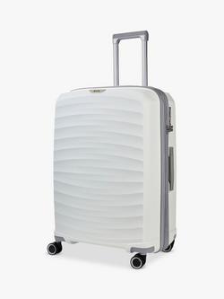 Rock Sunwave 8-Wheel 66cm Expandable Medium Suitcase, White