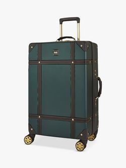 Rock Vintage 8-Wheel Hard Shell Suitcase, Set of 3 - view 2, Emerald Green