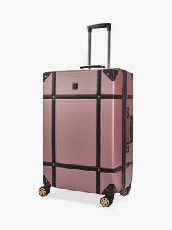 Rock Vintage 8-Wheel Hard Shell Suitcase, Set of 3 - view 2, Pink