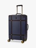 Rock Vintage 8-Wheel 68cm Medium Suitcase, Navy