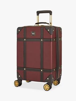 Rock Vintage 8-Wheel 55cm Cabin Case, Burgundy
