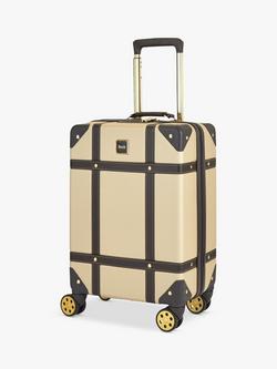 Rock Vintage 8-Wheel 55cm Cabin Case, Gold