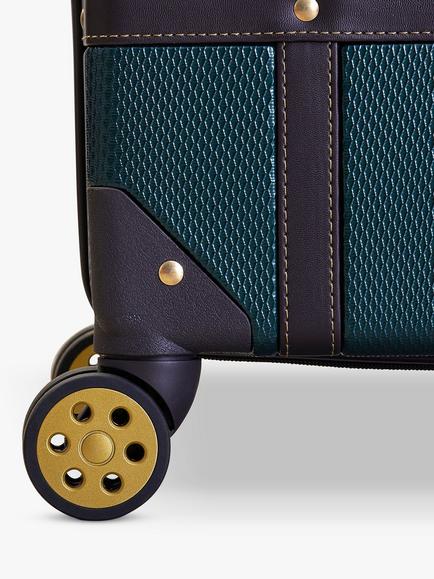 Rock Vintage 8-Wheel 55cm Cabin Case - view 2, Emerald Green