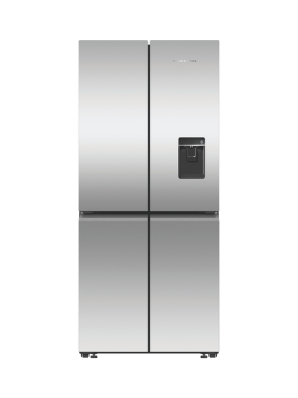 Fisher & Paykel Series 7 RF500QNUX1 Freestanding 60/40 American Fridge Freezer, Stainless Steel, Stainless Steel
