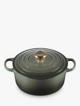 Le Creuset Signature Cast Iron Round Casserole, Thyme