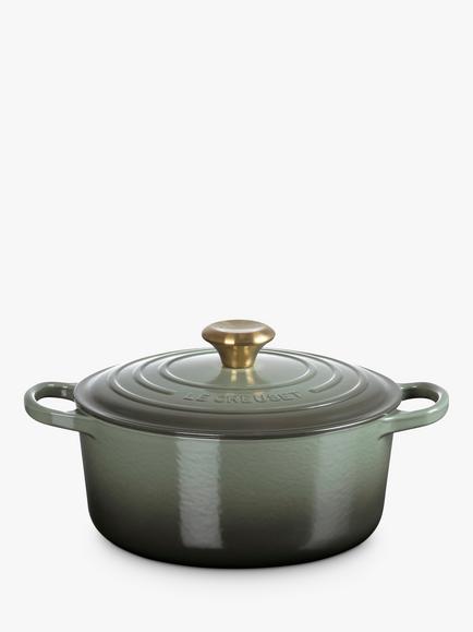 Le Creuset Cast Iron Signature Round Casserole - view 2, Thyme
