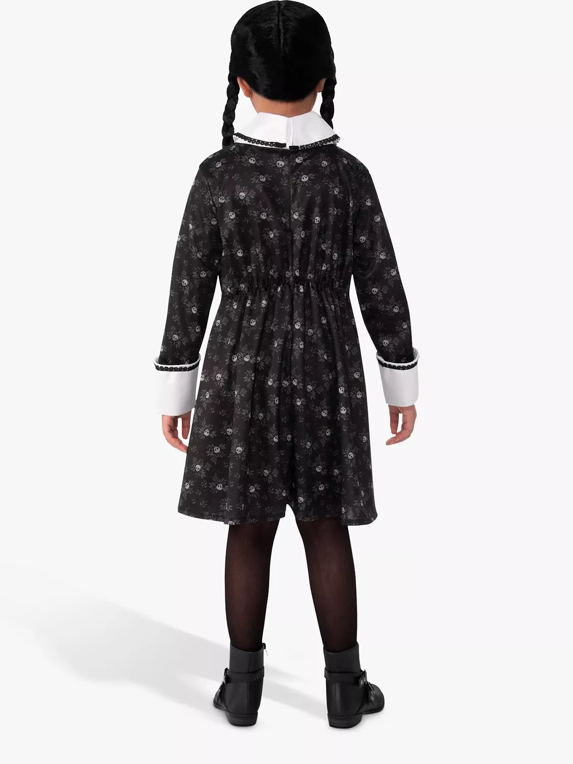 Rubie's Girl's Wednesday Addams Costume Dress - Officially Licensed The Addams Family Costume, Small, Black - View #3