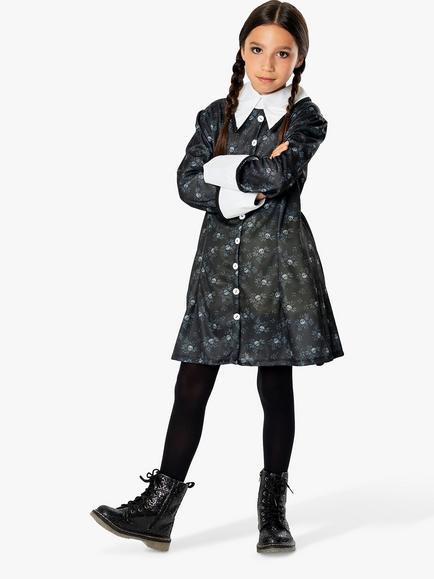Rubies Kids' Wednesday Addams Costume, Black, Multi