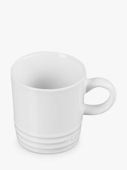 Le Creuset Stoneware Espresso Mug, 100ml - view 2, White