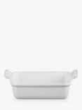 Le Creuset Stoneware Classic Rectangular Oven Dish, White