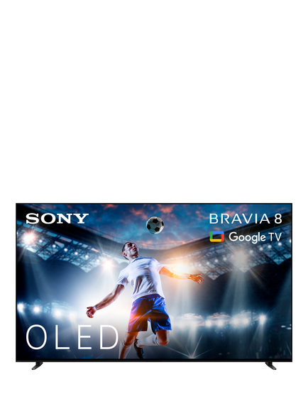 Sony Bravia 8 K55XR80PU (2024) OLED HDR 4K Ultra HD Smart Google TV, 55 inch with Youview & Dolby Atmos, Dark Silver, Dark Silver