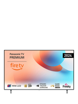 Panasonic TB-65W95AEB (2024) Mini LED HDR 4K Ultra HD Smart Fire TV, 65 inch with Freely & Dolby Atmos, Black, Black