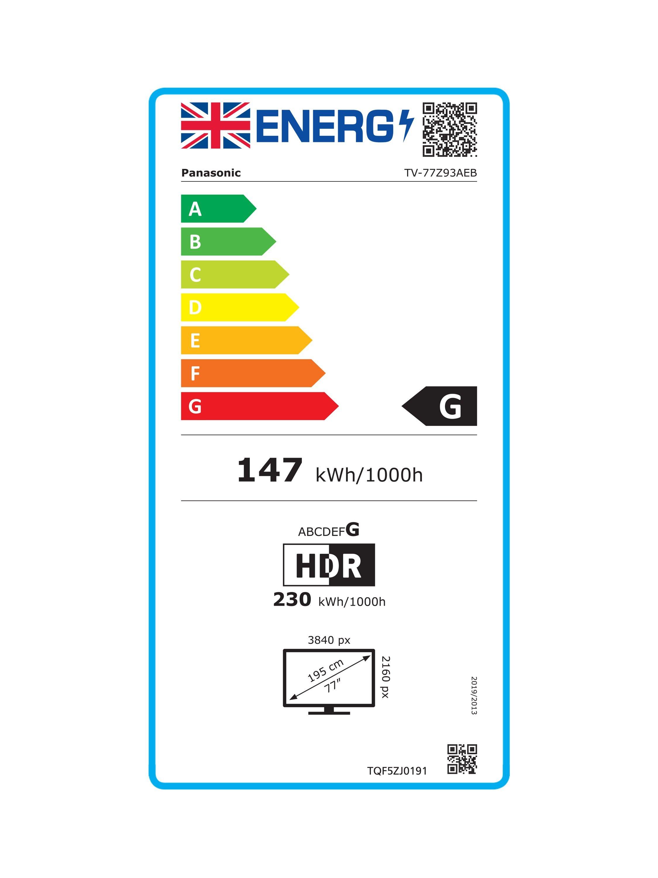 This item is rated G for energy efficiency on a scale from A (most efficient) to G (least efficient).