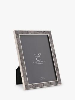Impressions Elegance Mother of Pearl Photo Frame, 5 x 7" (13 x 18cm), Grey, Grey
