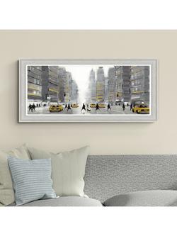 John Lewis Jon Barker 'New York Crossing' Framed Print, 54 x 109cm, Multi - view 2, Multi
