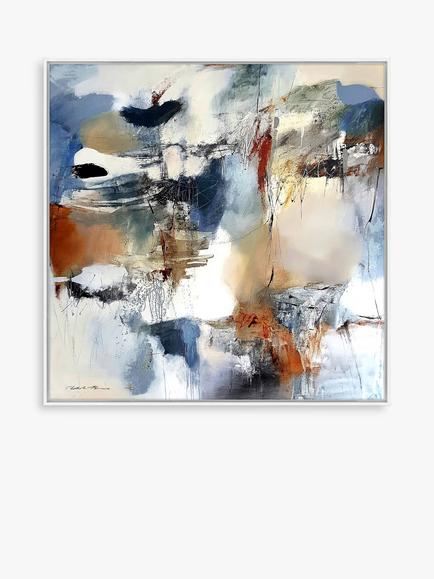John Lewis Natasha Barnes 'Continuation' Framed Canvas Print, 104 x 104cm, Multi, Multi