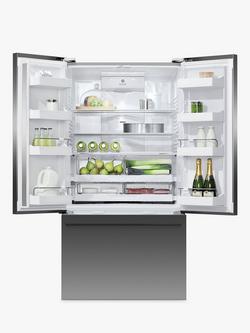 Fisher & Paykel Series 7 RF540ADUB7 Freestanding 70/30 American Fridge Freezer, Black Stainless Steel - view 2, Black Stainless Steel