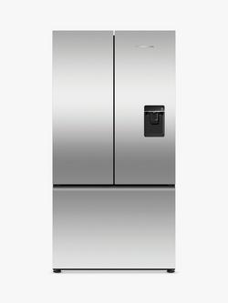 Fisher & Paykel Series 7 RF540ANUX6 Freestanding 70/30 American Style Fridge Freezer, Stainless Steel, Stainless Steel