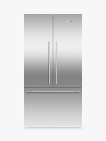 Fisher & Paykel Series 7 RF610ADJX7 Freestanding 70/30 American Style Fridge Freezer, Stainless Steel, Silver