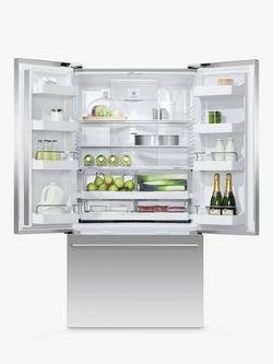 Fisher & Paykel Series 7 RF610ADJX7 Freestanding 70/30 American Style Fridge Freezer, Stainless Steel - view 2, Silver