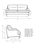 G Plan Vintage Seventy Two Large 4 Seater Sofa, Dark Leg, Cambridge Pet Blue