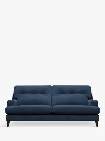 G Plan Vintage The Seventy Two Large 4 Seater Sofa, Dark Leg, Easy Clean Plush Indigo