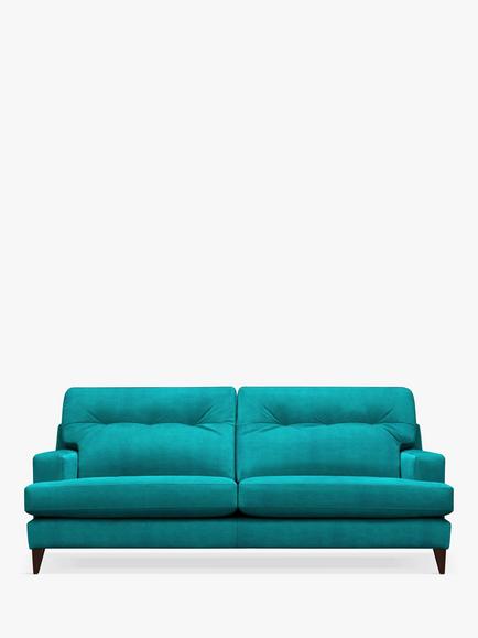 G Plan Vintage The Seventy Two Large 4 Seater Sofa, Dark Leg, Easy Clean Plush Mallard