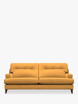G Plan Vintage The Seventy Two Large 4 Seater Sofa, Dark Leg, Plush Turmeric