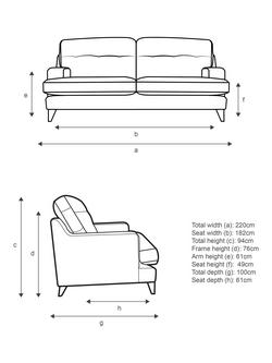 G Plan Vintage The Seventy Two Large 4 Seater Sofa, Dark Leg - view 2, Plush Umber