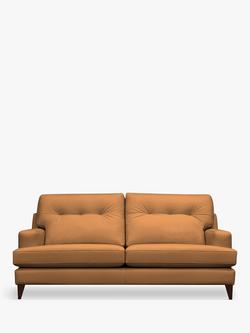 G Plan Vintage Seventy Two Medium 3 Seater Leather Sofa, Dark Leg, Cambridge Tan