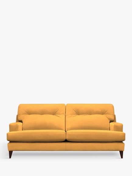 G Plan Vintage The Seventy Two Medium 3 Seater Sofa, Dark Leg, Easy Clean Plush Turmeric