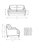 G Plan Vintage Seventy The Two Small 2 Seater Sofa, Dark Leg