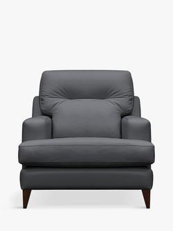 G Plan Vintage Seventy Two Leather Armchair, Dark Leg, Cambridge Pet Blue