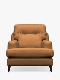 G Plan Vintage Seventy Two Leather Armchair, Dark Leg, Cambridge Tan